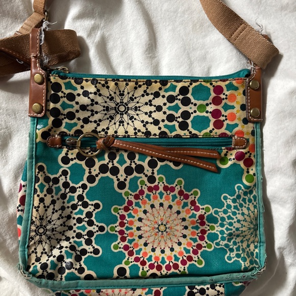 Fossil bag with a fun blue pattern - Picture 5 of 5